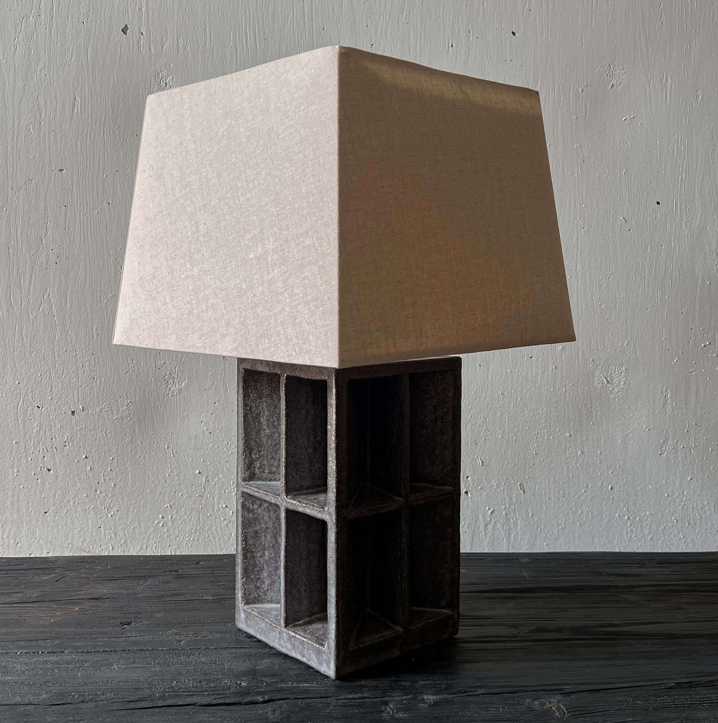 Sculptural Square Lamp