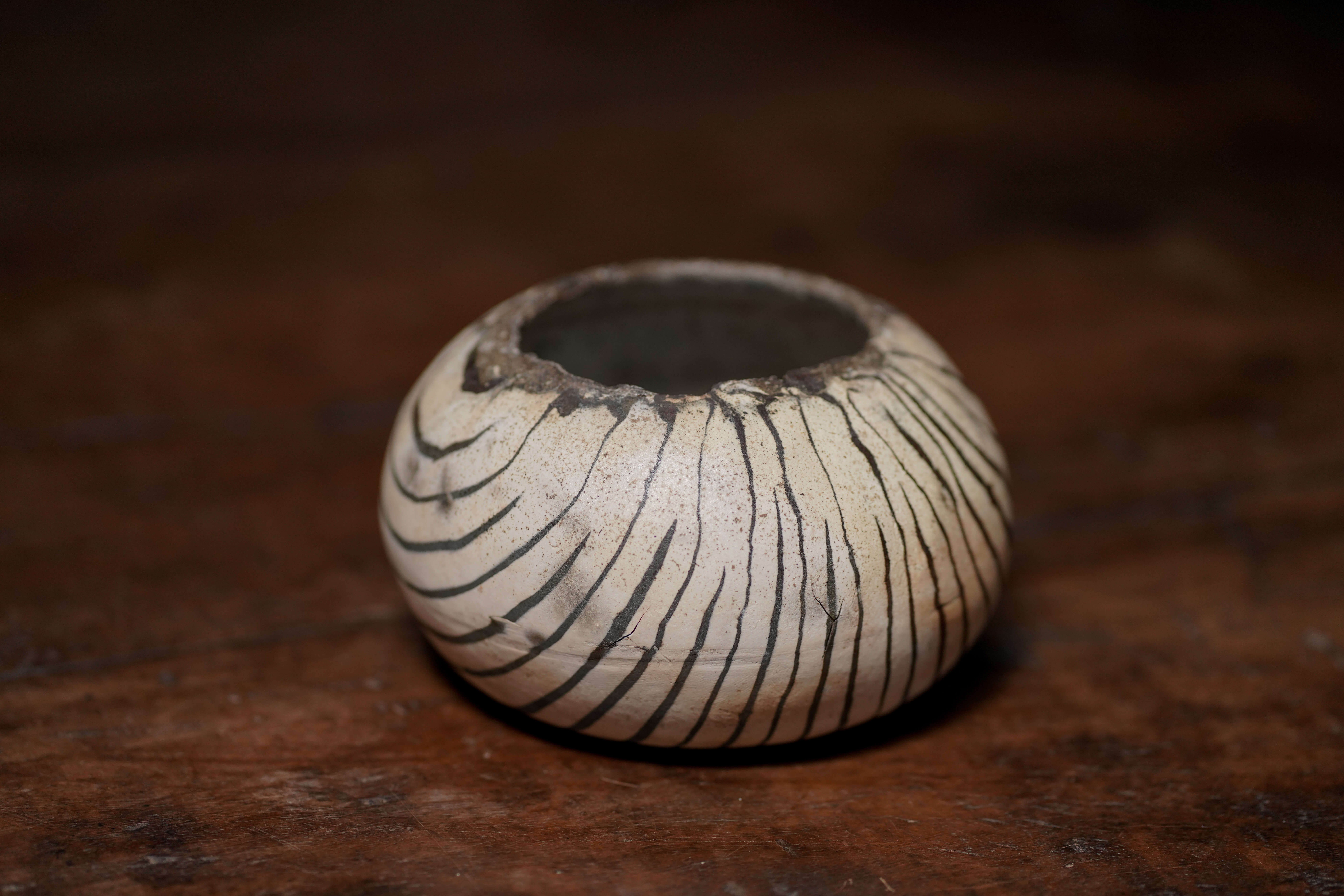 Ceramic Zebra Bowl, No. 1