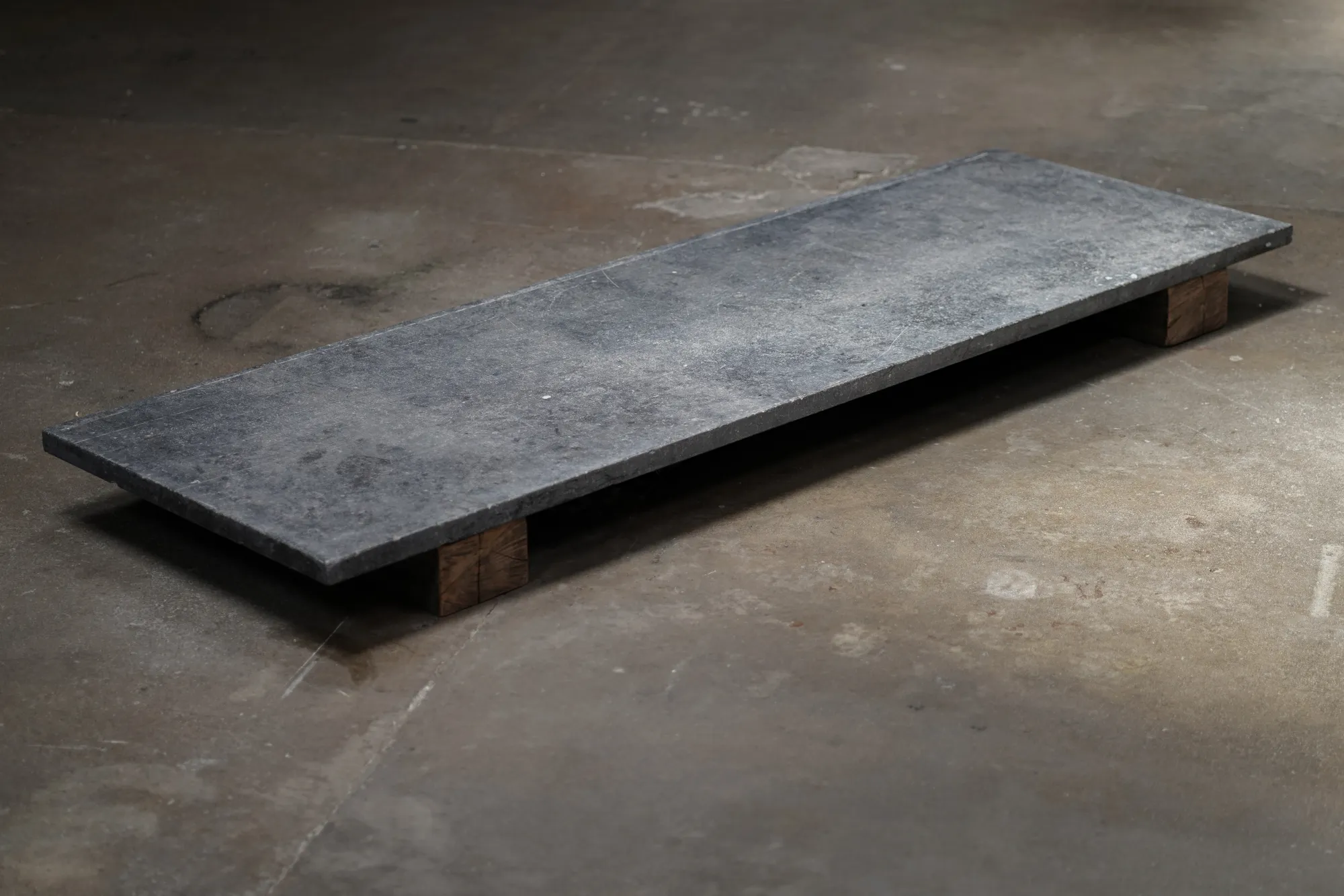 Low Blue Stone Coffee Table