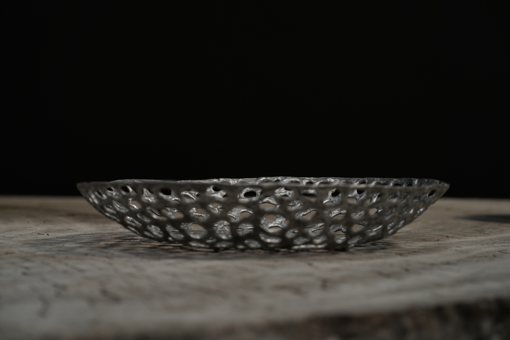 Cast Silver Lace Bowl