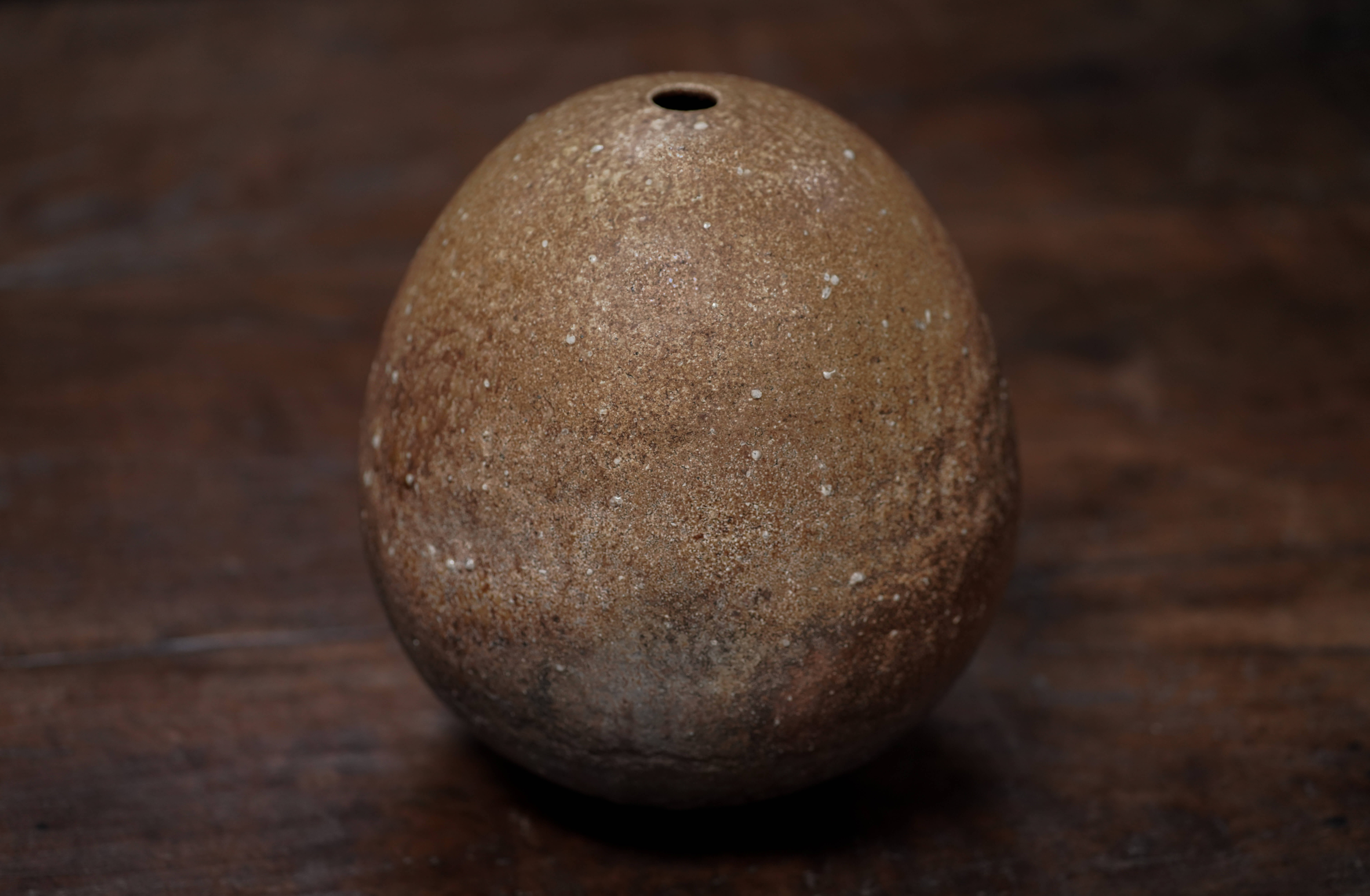 Glazed Ceramic Egg Vessel