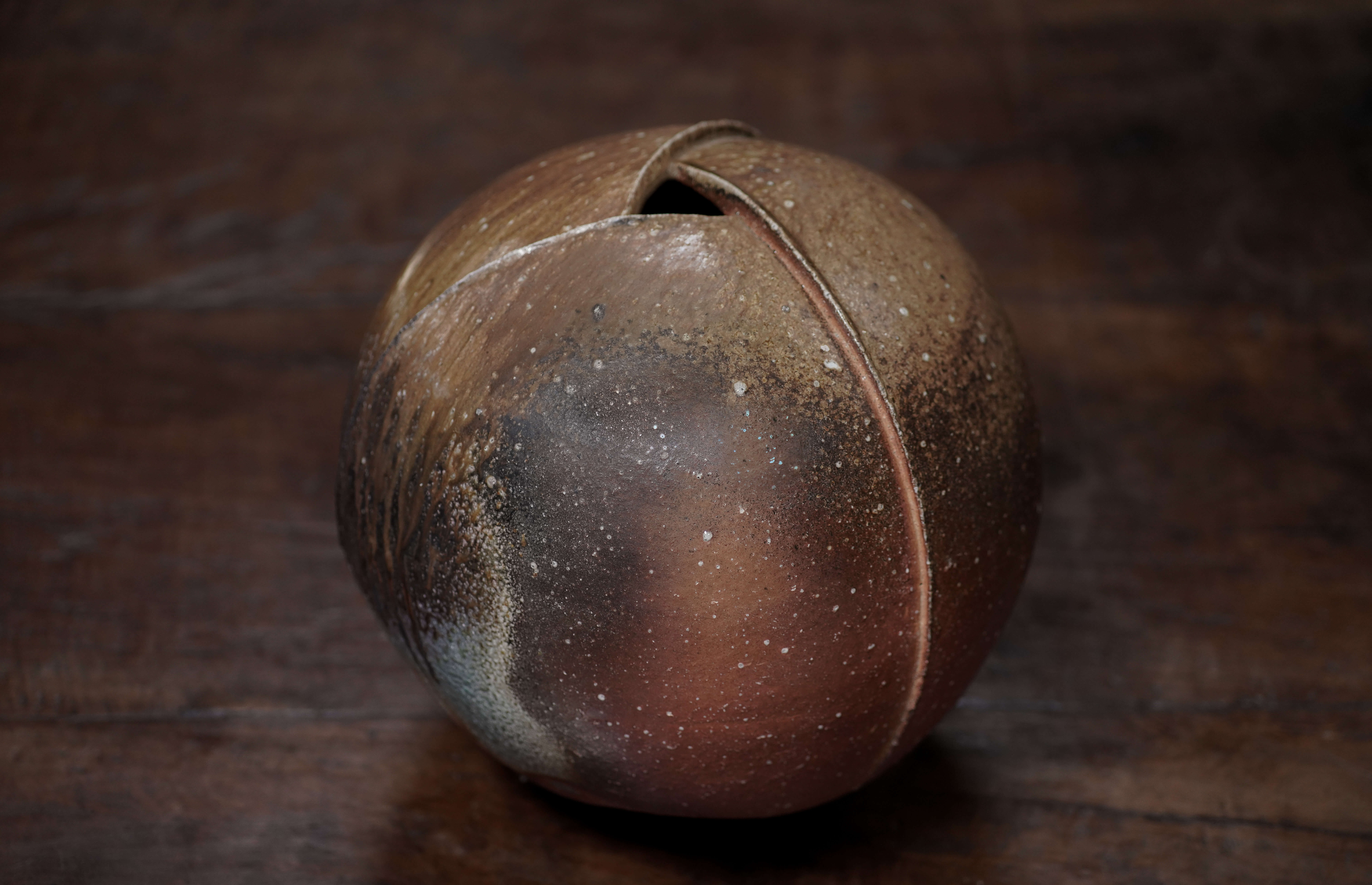 Large Glazed Ceramic Sphere Vessel, No. 1