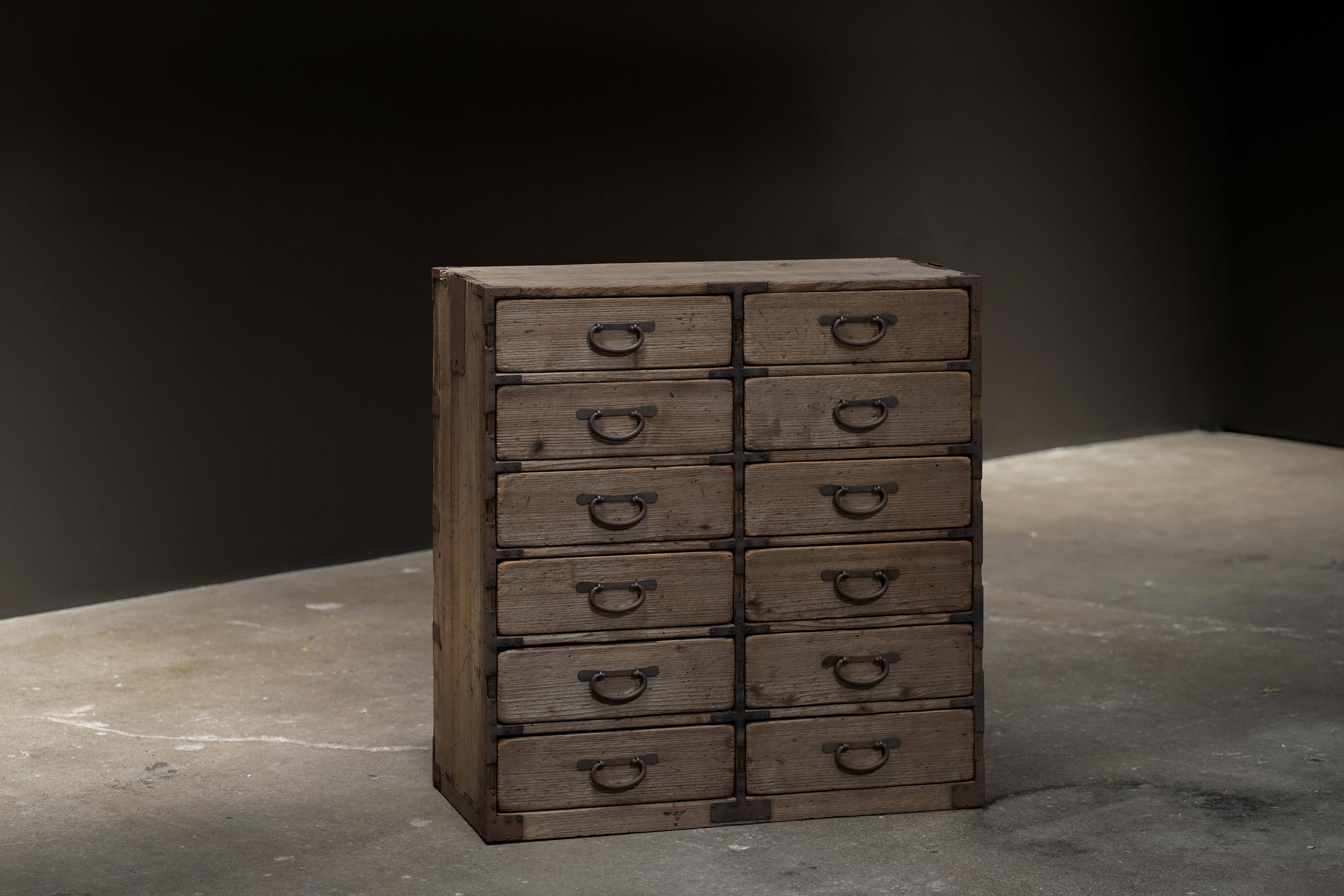 Chest of Drawers with Metal Accents
