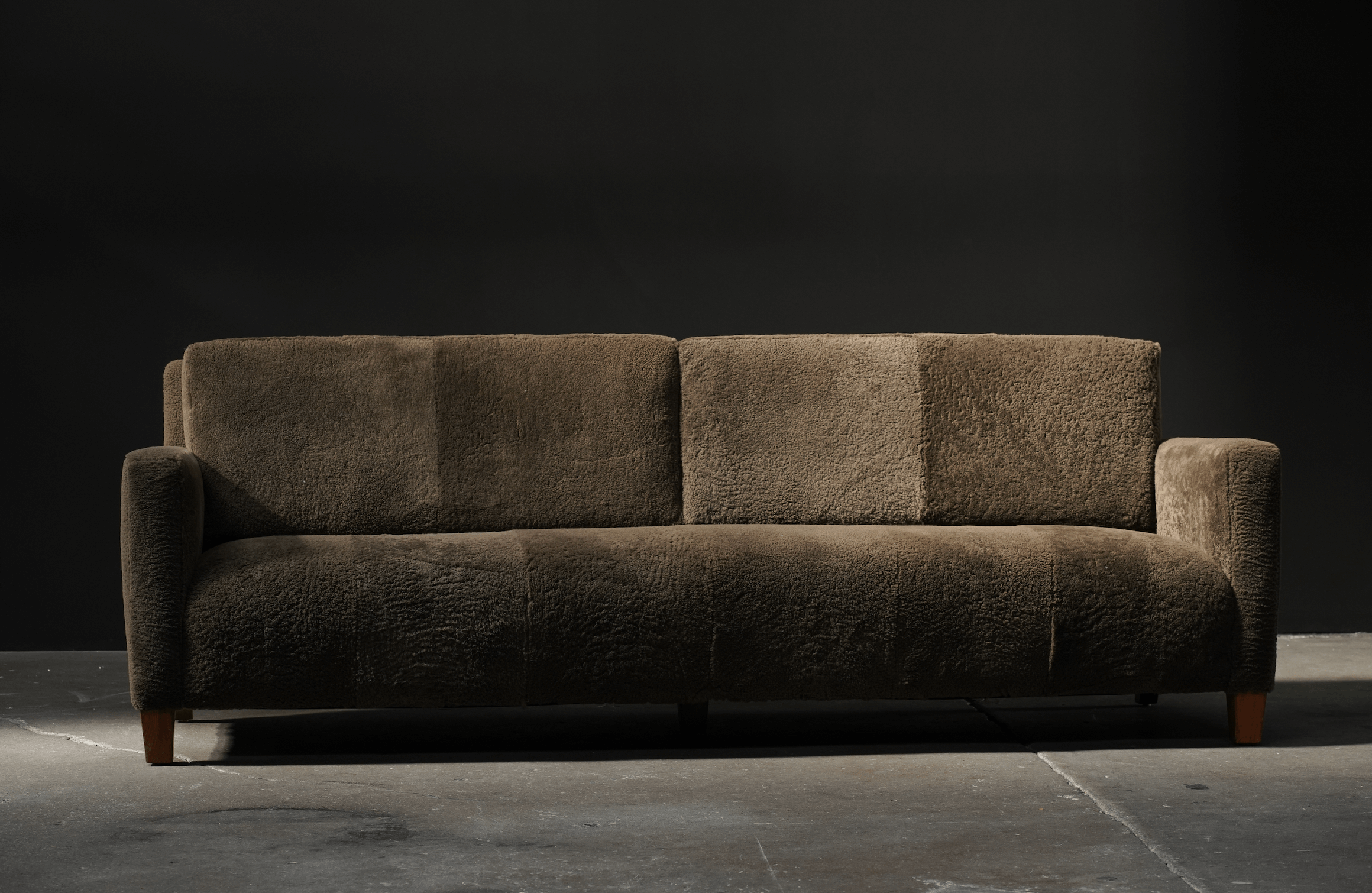 Green Shearling Sofa, Denmark