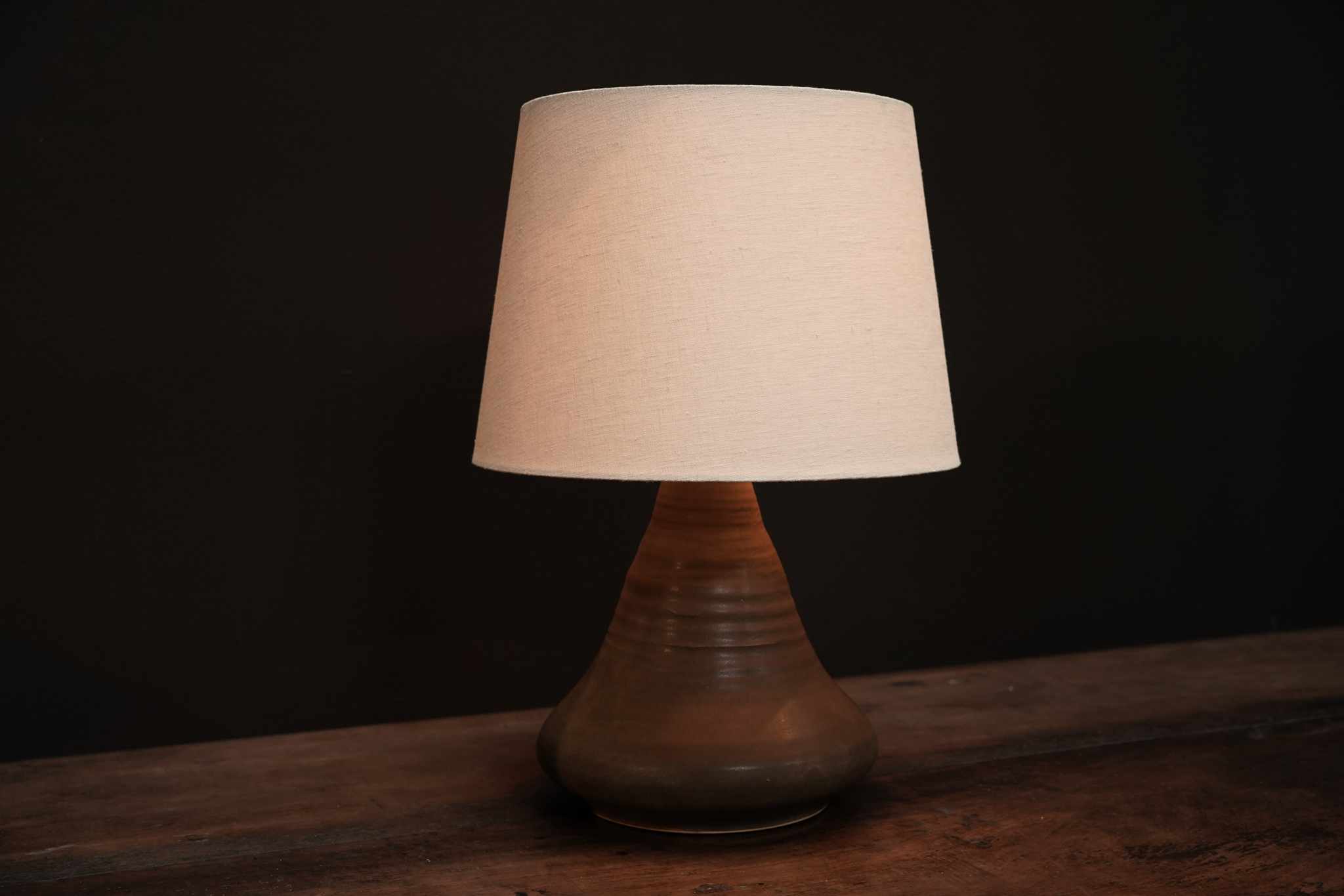 Atri Ceramic Lamp, Moss	
