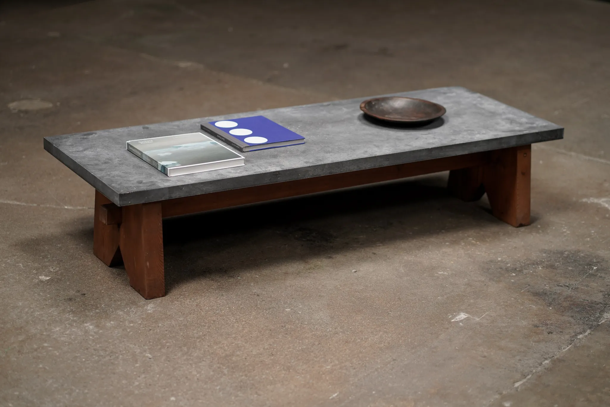 Low Blue Stone Coffee Table