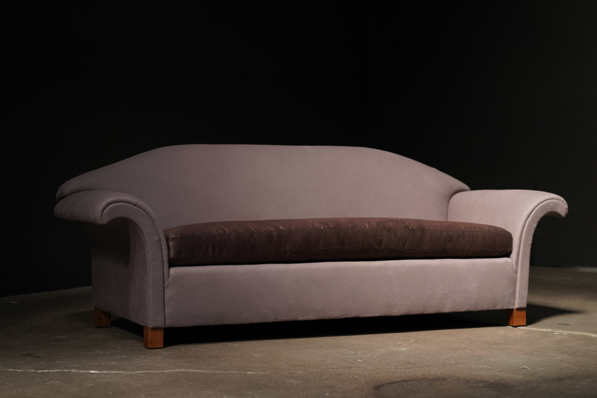 Ellipse Arm Sofa, Two Tone