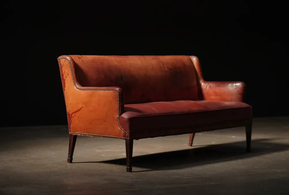 Leather Settee, Denmark