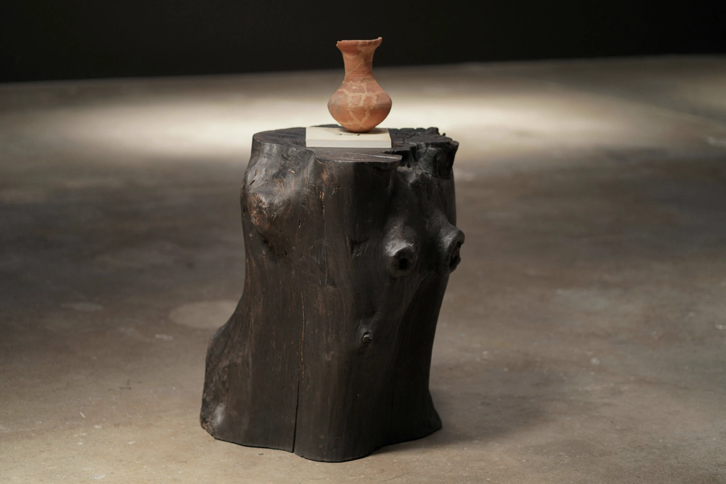 Noir Stump Pedestal	
