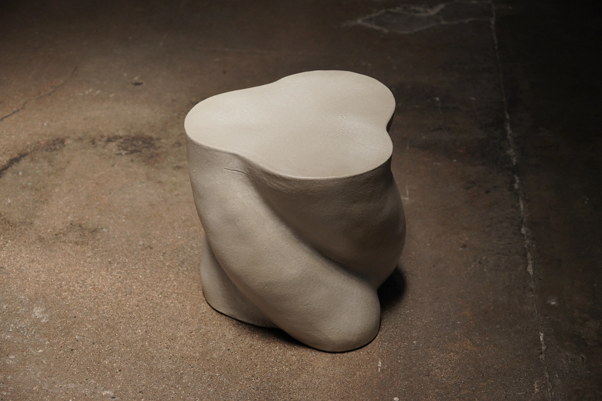 Twist Ceramic Table, Chalk	