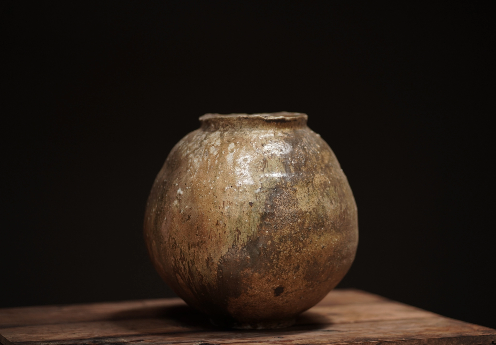 Saffron Ceramic Vessel, Japan