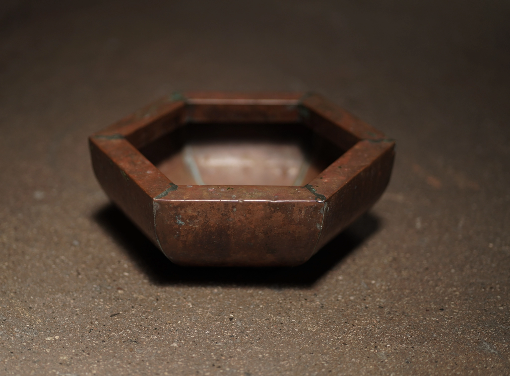 Hexagonal Copper Vessel