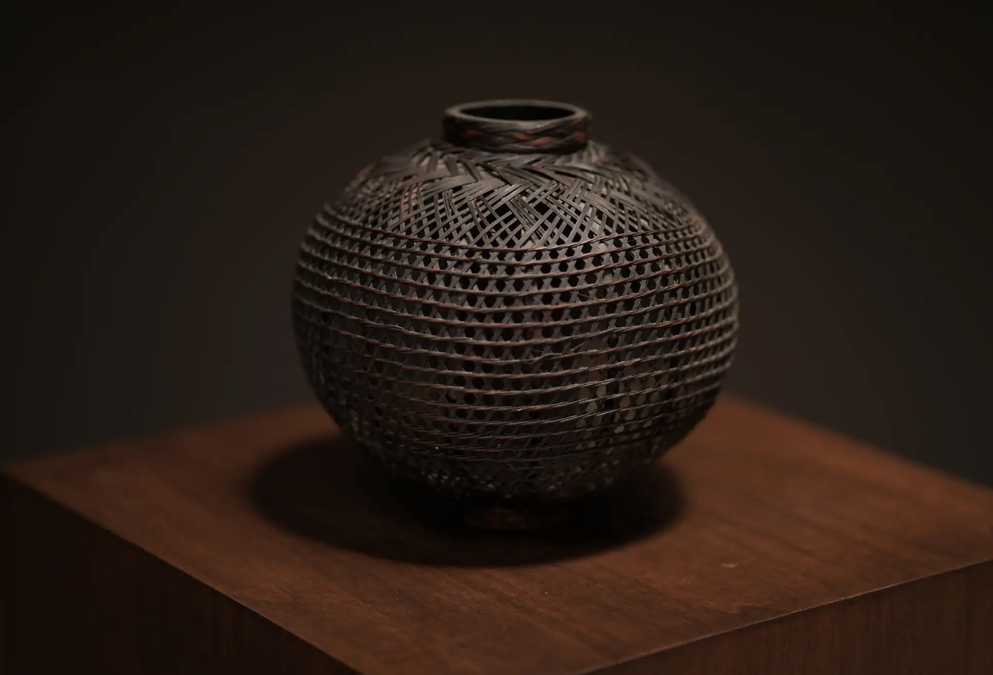 Japanese Woven Vase