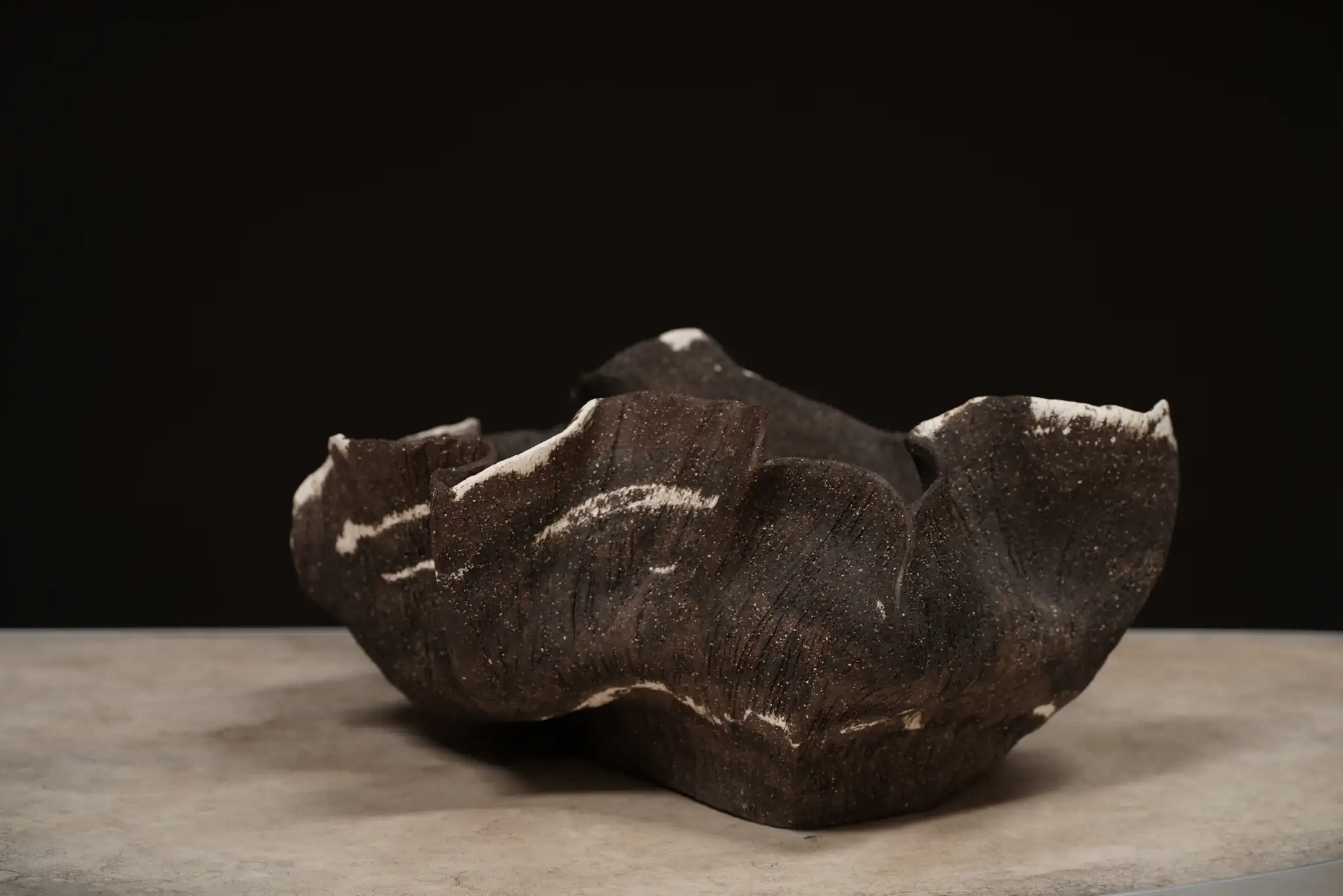 Textured Low Vessel