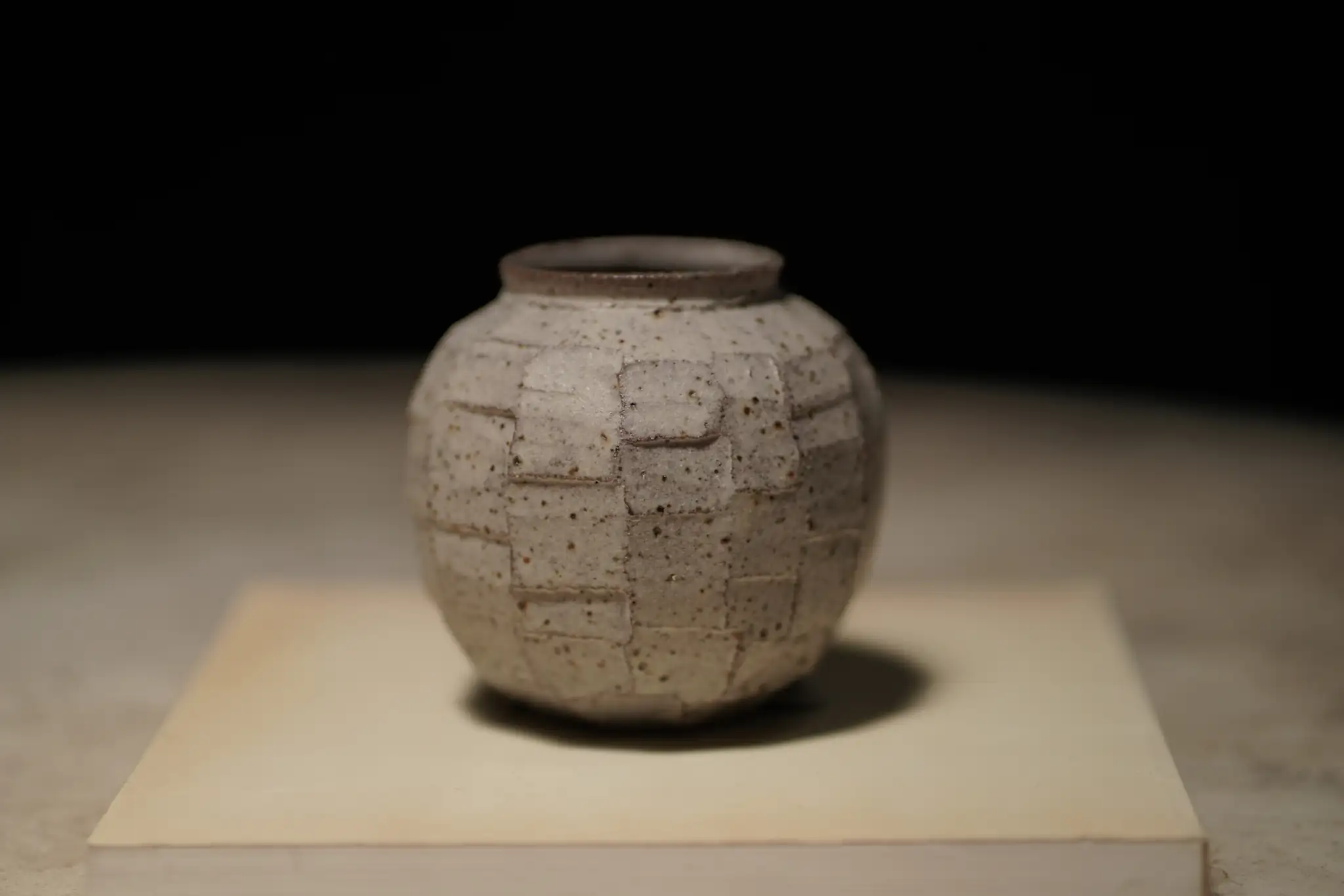 Petite Textured Vase, Ivory