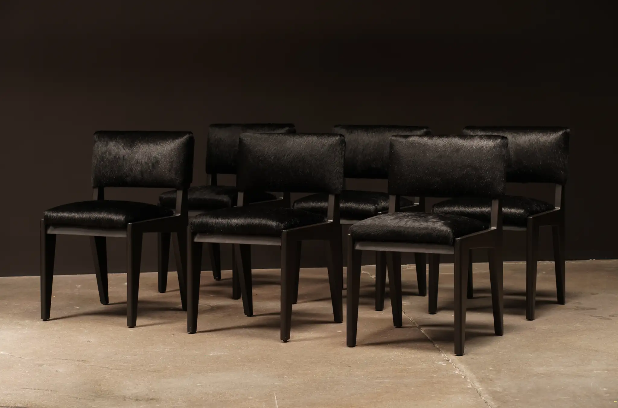 Black Sector Dining Chairs, by Studio Vushyan