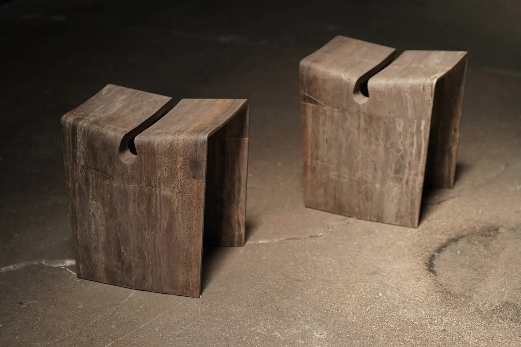 Varco Marble Stool, By Studio Vushyan